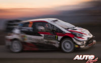 Jari-Matti Latvala, al volante del Toyota Yaris WRC, durante el Rally de Montecarlo 2018, puntuable para el Campeonato del Mundo de Rallies WRC.