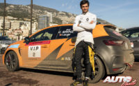 Carlos Sainz Jr debutaba en la especialidad de los rallies pilotando un Renault Mégane RS de "Coche 0" durante la última etapa del Rally de Montecarlo 2018.