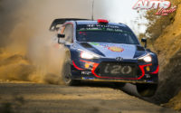 Dani Sordo, al volante del Hyundai i20 Coupé WRC, durante el Rally de México 2018, puntuable para el Campeonato del Mundo de Rallies WRC.