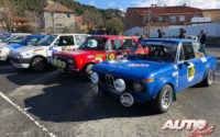 Parque de salida del I Rally de Regularidad Históricos de Becerril de la Sierra 2018.