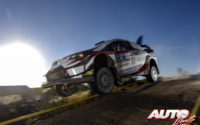 Jari-Matti Latvala, al volante del Toyota Yaris WRC, durante el Rally de México 2018, puntuable para el Campeonato del Mundo de Rallies WRC.