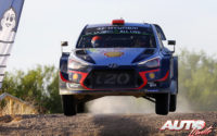 Dani Sordo, al volante del Hyundai i20 Coupé WRC, durante el Rally de México 2018, puntuable para el Campeonato del Mundo de Rallies WRC.