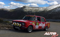 Fernando Ugena, al volante del Seat 124 D FL-80 1.800 de 1977, en el I Rally de Regularidad Históricos de Becerril de la Sierra 2018.