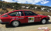 Carlos García de la Vega, al volante del Alfa Romeo Alfetta GTV 2.000 de 1982, en el I Rally de Regularidad Históricos de Becerril de la Sierra 2018.