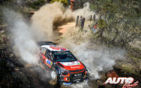 Kris Meeke, al volante del Citroën C3 WRC, durante el Rally de México 2018, puntuable para el Campeonato del Mundo de Rallies WRC.