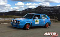 José Antonio García, al volante del Volkswagen Golf GTI 1.800 de 1989, en el I Rally de Regularidad Históricos de Becerril de la Sierra 2018.