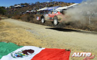 Kris Meeke, al volante del Citroën C3 WRC, durante el Rally de México 2018, puntuable para el Campeonato del Mundo de Rallies WRC.