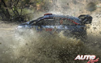 Dani Sordo, al volante del Hyundai i20 Coupé WRC, durante el Rally de México 2018, puntuable para el Campeonato del Mundo de Rallies WRC.