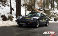 Sergio Perdiguero, al volante del Porsche 911 Carrera 3.0 de 1987, en el I Rally de Regularidad Históricos de Becerril de la Sierra 2018.