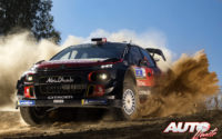 Kris Meeke, al volante del Citroën C3 WRC, durante el Rally de México 2018, puntuable para el Campeonato del Mundo de Rallies WRC.