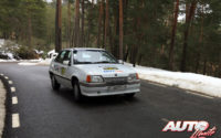 Mario Garcés, al volante del Opel Kadett GSI 1.800 de 1987, en el I Rally de Regularidad Históricos de Becerril de la Sierra 2018.