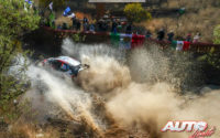 Ott Tänak, al volante del Toyota Yaris WRC, durante el Rally de México 2018, puntuable para el Campeonato del Mundo de Rallies WRC.