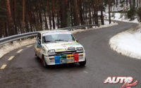 Luis Benito, al volante del Renault 5 TS 1.3 de 1980, en el I Rally de Regularidad Históricos de Becerril de la Sierra 2018.