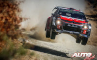 Kris Meeke, al volante del Citroën C3 WRC, durante el Rally de México 2018, puntuable para el Campeonato del Mundo de Rallies WRC.
