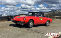 Enrique Toledano, al volante del Alfa Romeo Spider 2000 Veloce de 1978, en el I Rally de Regularidad Históricos de Becerril de la Sierra 2018.