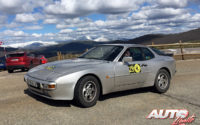 Jorge Sánchez, al volante del Porsche 944 de 1984, en el I Rally de Regularidad Históricos de Becerril de la Sierra 2018.