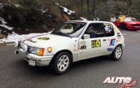 Eduardo Fernández-Quejo, al volante del Peugeot 205 1.5 de 1986, en el I Rally de Regularidad Históricos de Becerril de la Sierra 2018.