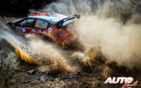 Sébastien Loeb, al volante del Citroën C3 WRC, durante el Rally de México 2018, puntuable para el Campeonato del Mundo de Rallies WRC.