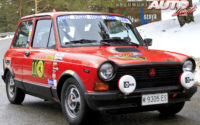 Juan Miguel Quintana, al volante del Autobianchi A112 Abarth de 1981, en el I Rally de Regularidad Históricos de Becerril de la Sierra 2018.
