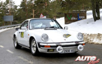 Marcos García, al volante del Porsche 911 SC 3.2 de 1985, en el I Rally de Regularidad Históricos de Becerril de la Sierra 2018.