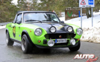 Alfonso Marín, al volante del Fiat 124 Spider 2.000 de 1979, en el I Rally de Regularidad Históricos de Becerril de la Sierra 2018.