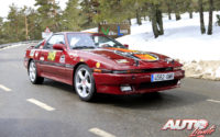 José Ángel Millán, al volante del Toyota Supra 3.0 Mk 3 de 1988, en el I Rally de Regularidad Históricos de Becerril de la Sierra 2018.