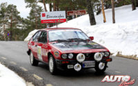 Carlos García de la Vega, al volante del Alfa Romeo Alfetta GTV 2.000 de 1982, en el I Rally de Regularidad Históricos de Becerril de la Sierra 2018.