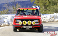 Fernando Ugena, al volante del Seat 124 D FL-80 1.800 de 1977, en el I Rally de Regularidad Históricos de Becerril de la Sierra 2018.