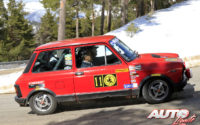 Juan Miguel Quintana, al volante del Autobianchi A112 Abarth de 1981, en el I Rally de Regularidad Históricos de Becerril de la Sierra 2018.