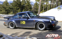 Sergio Perdiguero, al volante del Porsche 911 Carrera 3.0 de 1987, en el I Rally de Regularidad Históricos de Becerril de la Sierra 2018.