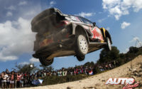 Sébastien Ogier, al volante del Ford Fiesta WRC, durante el Rally de Argentina 2018, puntuable para el Campeonato del Mundo de Rallies WRC.