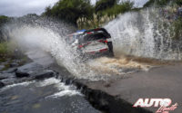 Esapekka Lappi, al volante del Toyota Yaris WRC, durante el Rally de Argentina 2018, puntuable para el Campeonato del Mundo de Rallies WRC.