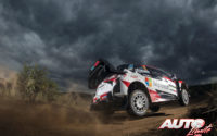 Jari-Matti Latvala, al volante del Toyota Yaris WRC, durante el Rally de Argentina 2018, puntuable para el Campeonato del Mundo de Rallies WRC.