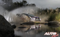 Sébastien Ogier, al volante del Ford Fiesta WRC, durante el Rally de Argentina 2018, puntuable para el Campeonato del Mundo de Rallies WRC.