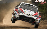 Ott Tänak, al volante del Toyota Yaris WRC, ganador del Rally de Argentina 2018, puntuable para el Campeonato del Mundo de Rallies WRC.