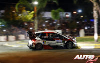 Esapekka Lappi, al volante del Toyota Yaris WRC, durante el Rally de Argentina 2018, puntuable para el Campeonato del Mundo de Rallies WRC.