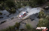 Ott Tänak, al volante del Toyota Yaris WRC, ganador del Rally de Argentina 2018, puntuable para el Campeonato del Mundo de Rallies WRC.