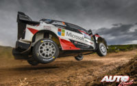 Esapekka Lappi, al volante del Toyota Yaris WRC, durante el Rally de Argentina 2018, puntuable para el Campeonato del Mundo de Rallies WRC.