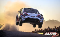 Ott Tänak, al volante del Toyota Yaris WRC, ganador del Rally de Argentina 2018, puntuable para el Campeonato del Mundo de Rallies WRC.