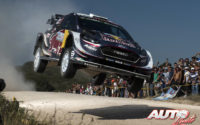 Elfyn Evans, al volante del Ford Fiesta WRC, durante el Rally de Argentina 2018, puntuable para el Campeonato del Mundo de Rallies WRC.