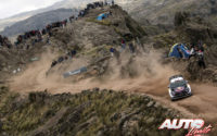 Sébastien Ogier, al volante del Ford Fiesta WRC, durante el Rally de Argentina 2018, puntuable para el Campeonato del Mundo de Rallies WRC.