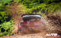 Craig Breen, al volante del Citroën C3 WRC, durante el Rally de Italia 2018, puntuable para el Campeonato del Mundo de Rallies WRC.
