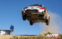 Ott Tänak, al volante del Toyota Yaris WRC, durante el Rally de Italia 2018, puntuable para el Campeonato del Mundo de Rallies WRC.