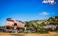 Craig Breen, al volante del Citroën C3 WRC, durante el Rally de Italia 2018, puntuable para el Campeonato del Mundo de Rallies WRC.