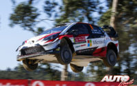 Ott Tänak, al volante del Toyota Yaris WRC, durante el Rally de Portugal 2018, puntuable para el Campeonato del Mundo de Rallies WRC.