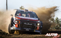 Kris Meeke, al volante del Citroën C3 WRC, durante el Rally de Portugal 2018, puntuable para el Campeonato del Mundo de Rallies WRC.