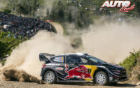 Sébastien Ogier, al volante del Ford Fiesta WRC, durante el Rally de Portugal 2018, puntuable para el Campeonato del Mundo de Rallies WRC.