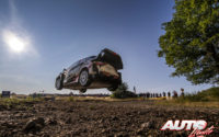 Esapekka Lappi, al volante del Toyota Yaris WRC, durante el Rally de Alemania 2018, puntuable para el Campeonato del Mundo de Rallies WRC.