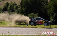 Sébastien Ogier, al volante del Ford Fiesta WRC, durante el Rally de Alemania 2018, puntuable para el Campeonato del Mundo de Rallies WRC.