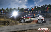 Esapekka Lappi, al volante del Toyota Yaris WRC, durante el Rally de Alemania 2018, puntuable para el Campeonato del Mundo de Rallies WRC.